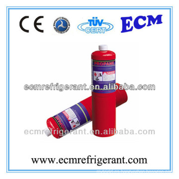 cilindro de gas propano criogénico desechable con quemador (también proporciona gas refrigerante r290)